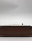Michael Kors Vanilla & Luggage Brown Trim Empire Convertible Crossbody
