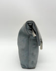 Hammit Baby Blue Suede Fold Over Medium VIP Crossbody Bag