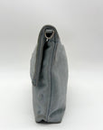 Hammit Baby Blue Suede Fold Over Medium VIP Crossbody Bag