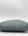 Hammit Baby Blue Suede Fold Over Medium VIP Crossbody Bag
