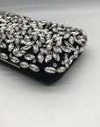 I.n.c. International Concepts Black East West Embellished Small Minaudiere Clutch