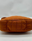 MMS Brands Brown Fabric Quilted Puffer Belt Bag