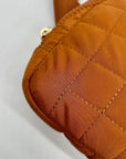 MMS Brands Brown Fabric Quilted Puffer Belt Bag