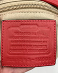 Coach Red Leather Mini Legacy Duffel Crossbody Bag 19901