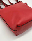 Coach Red Leather Mini Legacy Duffel Crossbody Bag 19901