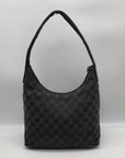 Gucci Black GG Monogram Canvas Shoulder Bag