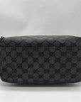 Gucci Black GG Monogram Canvas Shoulder Bag