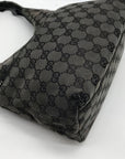 Gucci Black GG Monogram Canvas Shoulder Bag