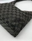 Gucci Black GG Monogram Canvas Shoulder Bag