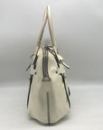 Salvatore Ferragamo White Patent Leather Satchel
