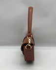 MMS Brown Leather Mini Bag