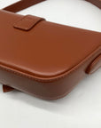 MMS Brown Leather Mini Bag
