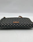 Fossil Black And White Patterned Leather RFID Logan Wallet