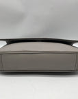 Michael Kors Gray Leather Fulton Shoulder Flap Crossbody Bag