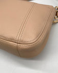 Michael Kors Light Pink Pebbled Leather Bedford Convertible Shoulder bag
