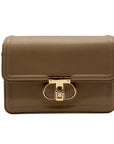 MMs Brands Tan Faux Leather Crossbody Bag