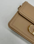 MMs Brands Tan Faux Leather Crossbody Bag