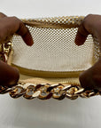 Nina Gold Mesh Mini Bag With Pouch