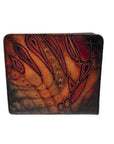 Bambas Art Hand Painted Leather Bi-Fold Wallet