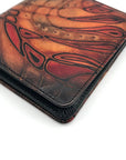 Bambas Art Hand Painted Leather Bi-Fold Wallet