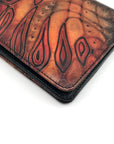 Bambas Art Hand Painted Leather Bi-Fold Wallet