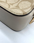 Coach Signature Rabbit & Carriage Coated Canvas Box Satchel