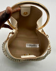 Aldo Beige Faux Leather Bienkax Medium Bucket Bag