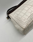 Henri Bendel Croc-Embossed Leather Shoulder Bag