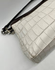 Henri Bendel Croc-Embossed Leather Shoulder Bag