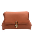 Jules Kae Peach Ellie Turn Lock Clutch