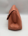 Jules Kae Peach Ellie Turn Lock Clutch