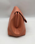 Jules Kae Peach Ellie Turn Lock Clutch