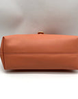 Jules Kae Peach Ellie Turn Lock Clutch