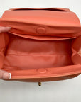 Jules Kae Peach Ellie Turn Lock Clutch