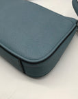 Calvin Klein Light Blue Saffiano Leather Demi Shoulder Bag