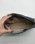 Calvin Klein Light Blue Saffiano Leather Demi Shoulder Bag