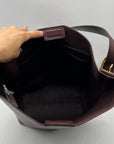 Madewell Essentials Burgundy Leather Tote