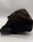 Banana Republic Chocolate Brown Suede Slouchy Hobo Bag