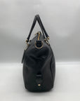 Coach Black Pebbled Leather Prairie Convertible Satchel Bag