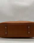 Dooney & Bourke Brown Crosshatch Leather Tote Bag