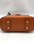 Dooney & Bourke Brown Pebbled Grain Small Zip Crossbody Bag