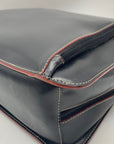 Lodis Black Leather Convertible Briefcase