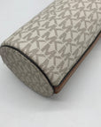 Michael Kors Vanilla & Acorn Coated Canvas Large Bottle Holder