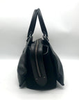 Coach Black Grain Leather & Suede Drew Satchel F40862