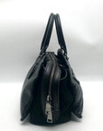 Coach Black Grain Leather & Suede Drew Satchel F40862