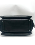 Coach Black Grain Leather & Suede Drew Satchel F40862