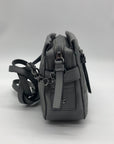 Vera Wang Grey Quilted Faux Leather Crossbody Bag