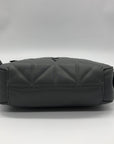 Vera Wang Grey Quilted Faux Leather Crossbody Bag