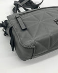 Vera Wang Grey Quilted Faux Leather Crossbody Bag