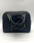 Michael Kors Black Saffiano Leather Dome Satchel Bag